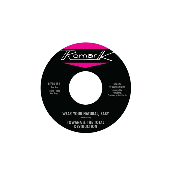 |  7" Single | Towana & the Total Destruction & Ty Karim - Wear Your Natural, Baby / If I Cant Stop You (I Can Slow You Down) (Single) | Records on Vinyl