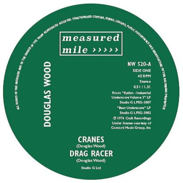 |  7" Single | Douglas & John Cameron Wood - Cranes / Drag Racer / Sprocket Shuffle (Single) | Records on Vinyl