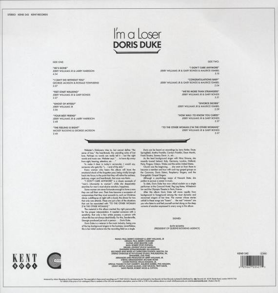 |  Vinyl LP | Doris Duke - I'm a Loser (LP) | Records on Vinyl