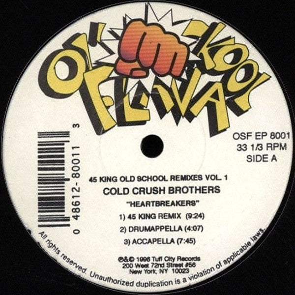 |  12" Single | Cold Crush Brothers - 45 King Old School Remixes Vol . 1 (Single) | Records on Vinyl