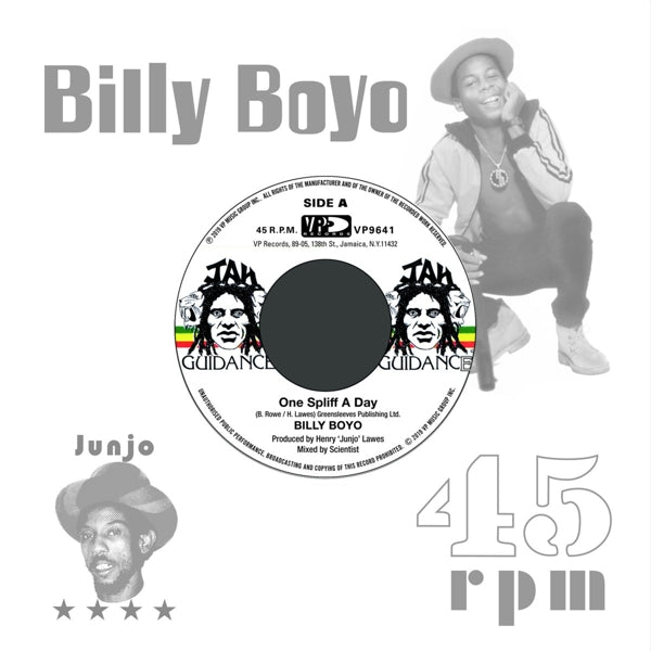 |  7" Single | Billy & Roots Radics Boyo - One Spliff a Day/One Dub a Day (Single) | Records on Vinyl