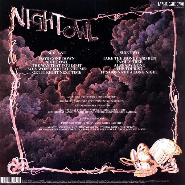 |  Vinyl LP | Gerry Rafferty - Night Owl (LP) | Records on Vinyl