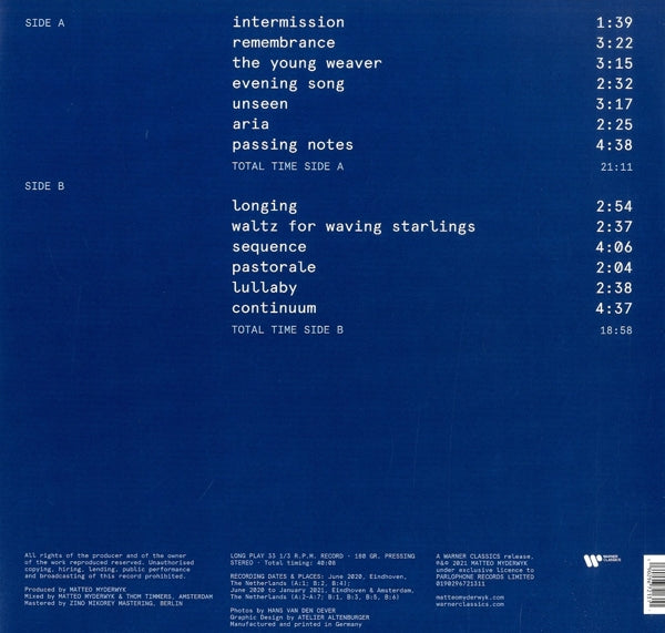 |  Vinyl LP | Myderwyk - Notes of Longing (LP) | Records on Vinyl