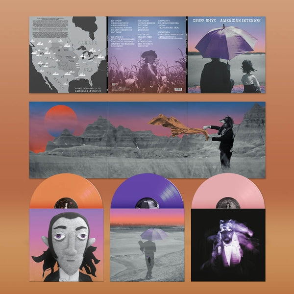 |  Vinyl LP | Gruff Rhys - American Interior (3 LPs) | Records on Vinyl