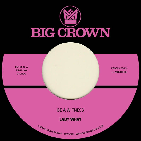 |  7" Single | Lady Wray - Be a Witness (Single) | Records on Vinyl