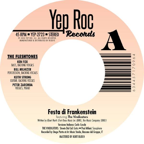 |   | Fleshtones - Festa Di Frankenstein / the Dedication Song (Single) | Records on Vinyl