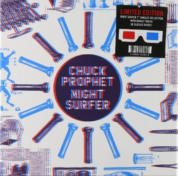 |  7" Single | Chuck Prophet - 3d Night Surfer (7 Singles) | Records on Vinyl