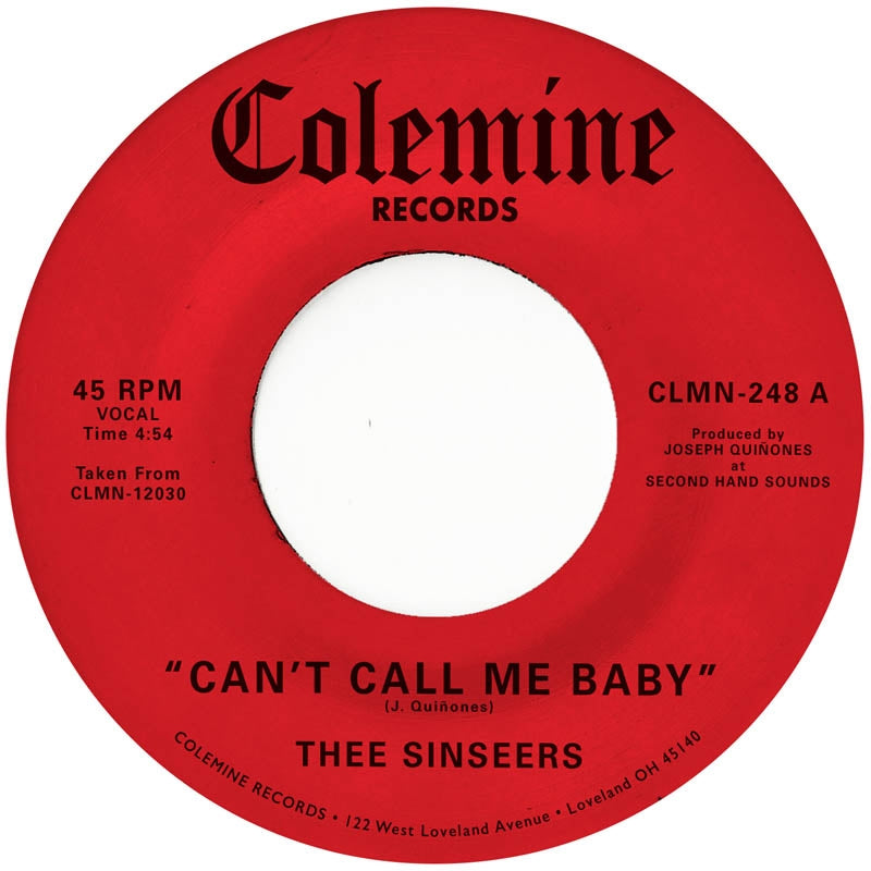 |  7" Single | Thee Sinseers - Can T Call Me Baby (Single) | Records on Vinyl