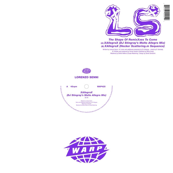 |  Vinyl LP | Lorenzo Senni - Shape of Remixxxes (LP) | Records on Vinyl
