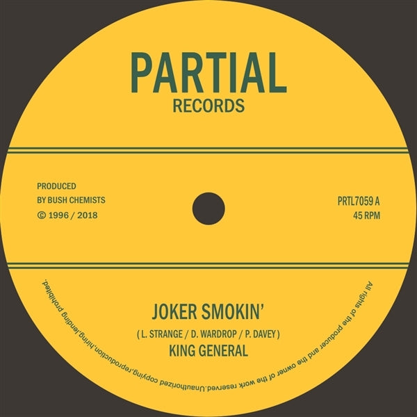 |  7" Single | King General/Bush Chemists - Joker Smokin'/Pass It Over Dub (Single) | Records on Vinyl