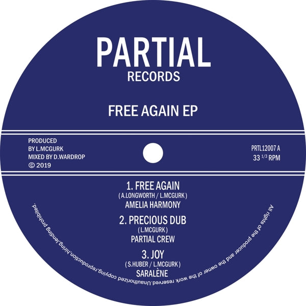 |   | Amelia/Jah Marnyah/Saralene Harmony - Free Again (Single) | Records on Vinyl