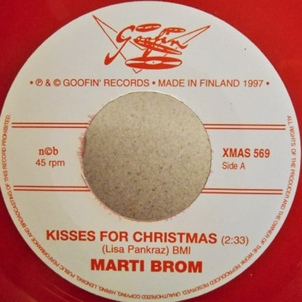 |  7" Single | Marti Brom - Kisses For Christmas (Single) | Records on Vinyl