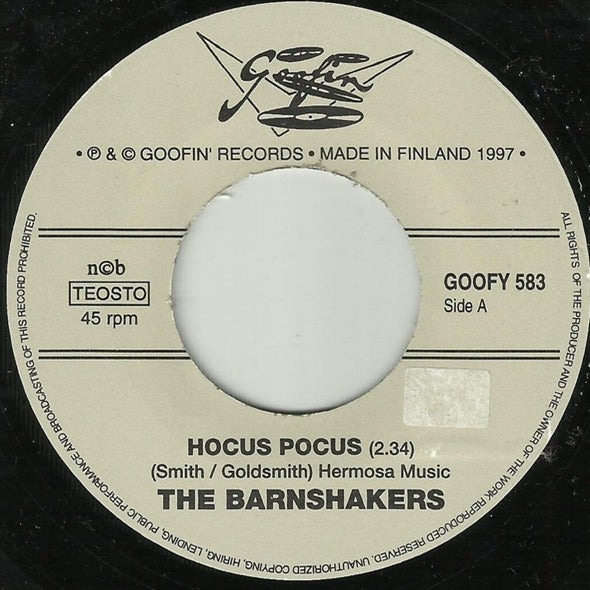 |  7" Single | Barnshakers - Hocus Pocus (Single) | Records on Vinyl