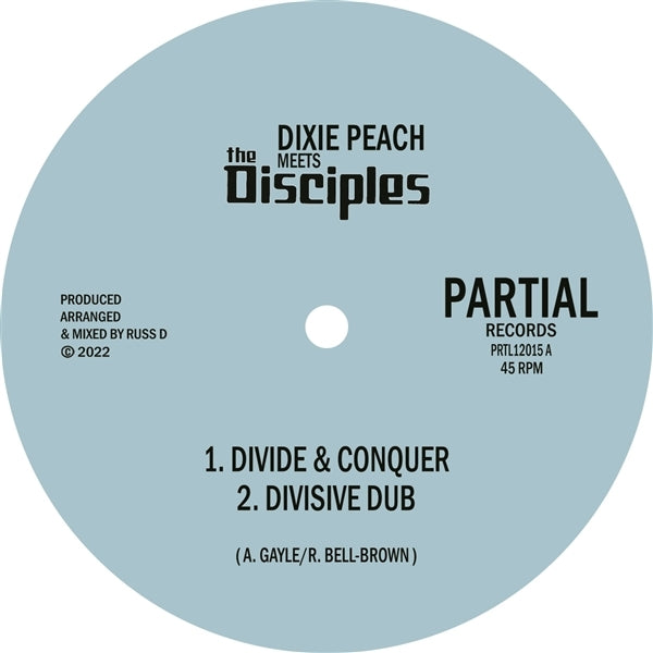 |  12" Single | Dixie & the Disciples Peach - Divide and Conquer (Single) | Records on Vinyl