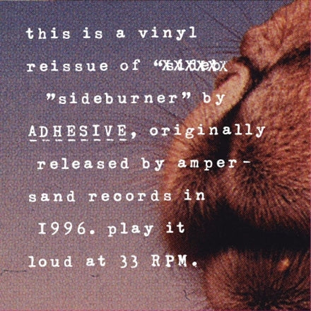|  Vinyl LP | Adhesive - Sideburner (LP) | Records on Vinyl