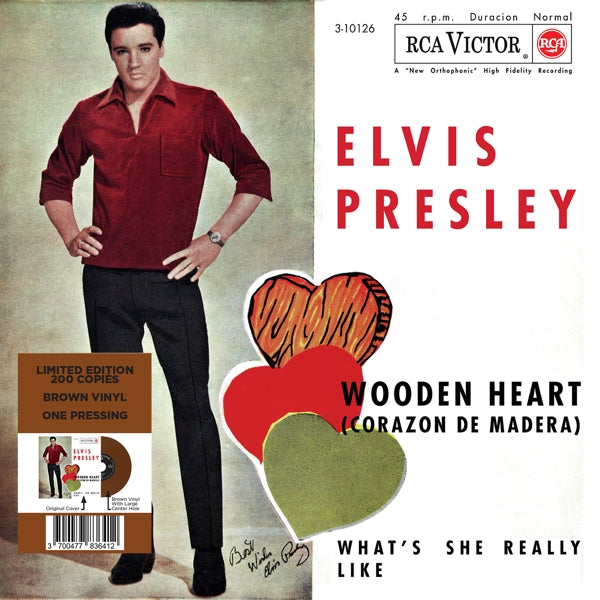 |  7" Single | Elvis Presley - Wooden Heart (Single) | Records on Vinyl