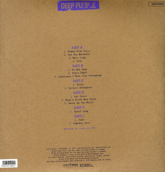 Deep Purple - Live In Hong Kong 2001 (3 LPs) Cover Arts and Media | Records on Vinyl