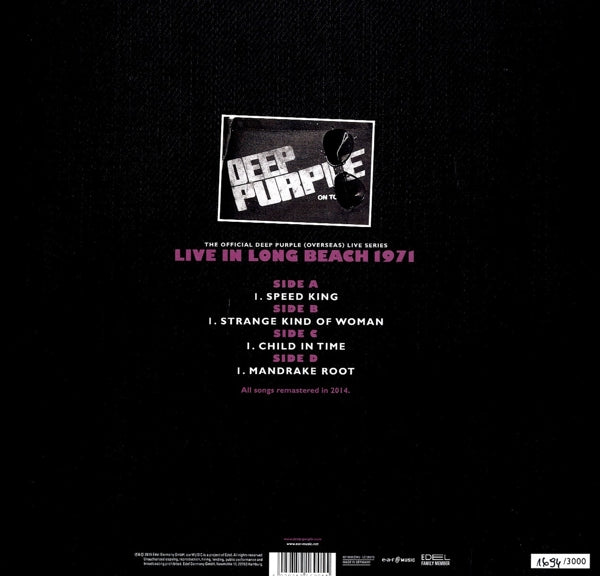|  Vinyl LP | Deep Purple - Long Beach 1971 (2 LPs) | Records on Vinyl