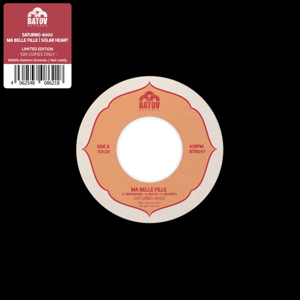 |  7" Single | Saturno 4000 - Ma Belle Fille / Solar Heart (Single) | Records on Vinyl