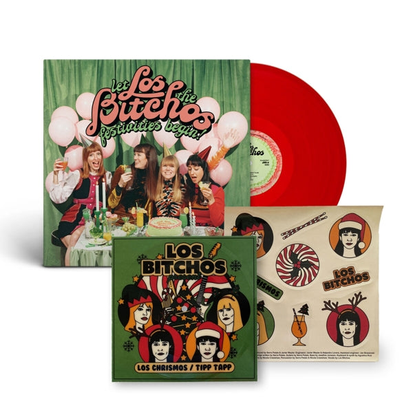 |  Vinyl LP | Los Bitchos - Let the Festivities Begin (Plus 7" Flexi / Red) (2 LPs) | Records on Vinyl