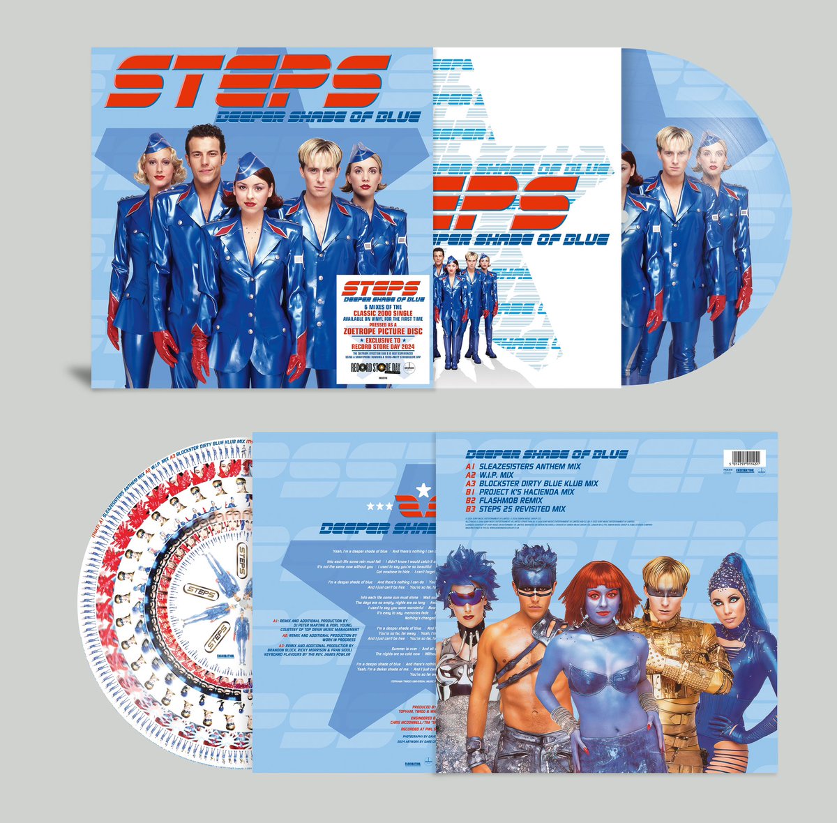 |  Vinyl LP | Steps - Deeper Shade of Blue the Remixes (LP) | Records on Vinyl