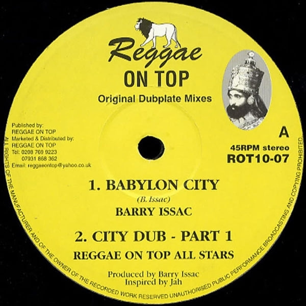 |  12" Single | Barry & Reggae On Top All Stars Isaac - Babylon City (Single) | Records on Vinyl