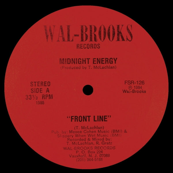 |  12" Single | Midnight Energy - Front Line / Saving All My Love (Single) | Records on Vinyl