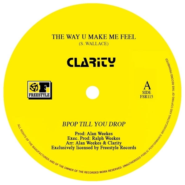 |  12" Single | Clarity - Way U Make Me Feel (Single) | Records on Vinyl