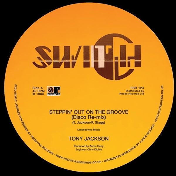 |  12" Single | Tony Jackson - Steppin' Out On the Groove (Single) | Records on Vinyl