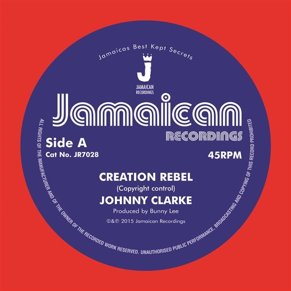 |  7" Single | Johnny Clarke - Creation Rebel/Version (Single) | Records on Vinyl