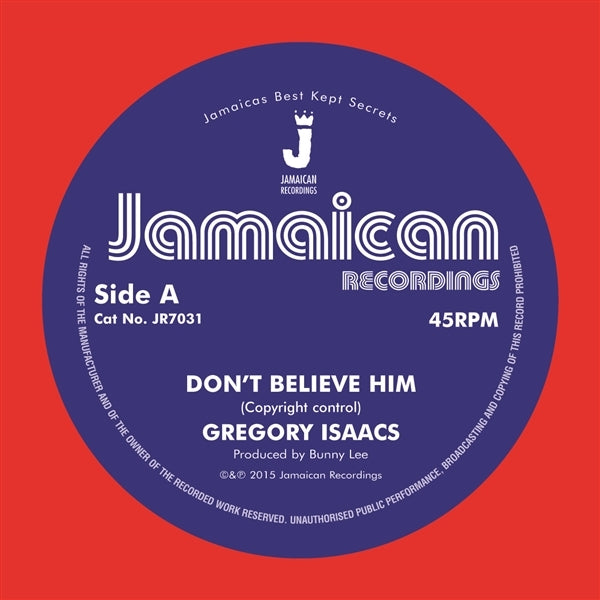 |  7" Single | Gregory Isaacs - Don't Believe Him/Thevillage (Single) | Records on Vinyl