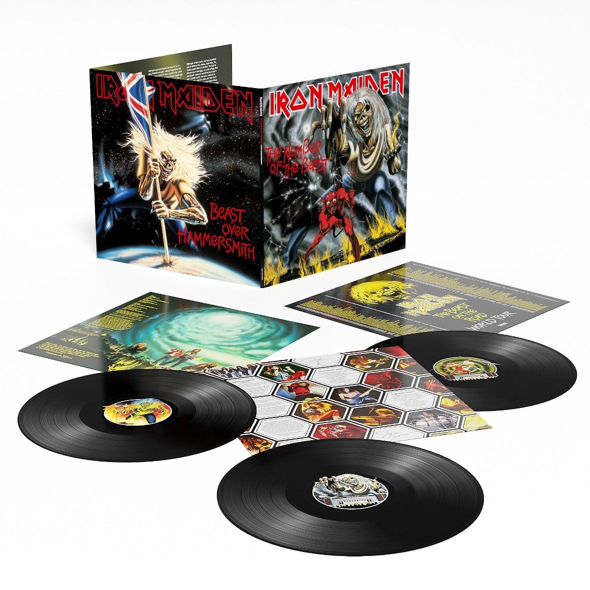 |  Vinyl LP | Iron Maiden - The Number of the Beast/the Beast Over Hammersmith (3 LPs) | Records on Vinyl