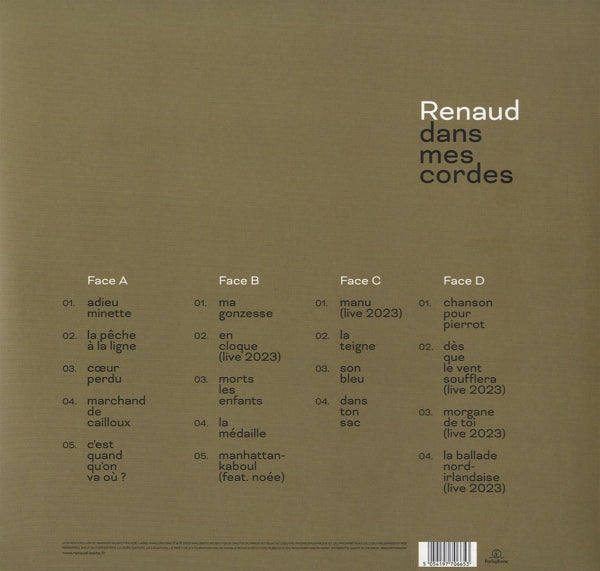 |  Vinyl LP | Renaud - Dans Mes Cordes (2 LPs) | Records on Vinyl