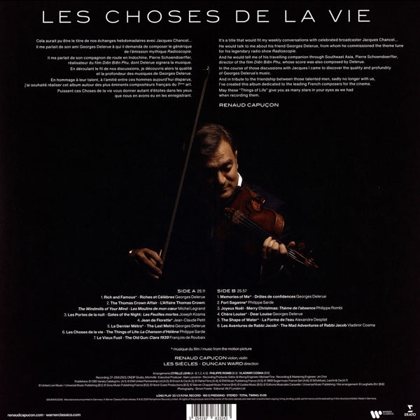 |  Vinyl LP | Renaud Capucon - Les Choses De La Vie (LP) | Records on Vinyl