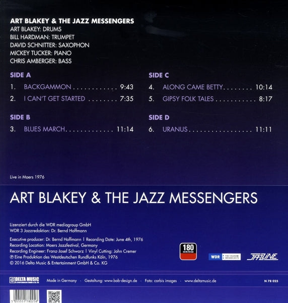 Art & the Jazz Messengers Blakey - Live In Moers 1976 (2 LPs)