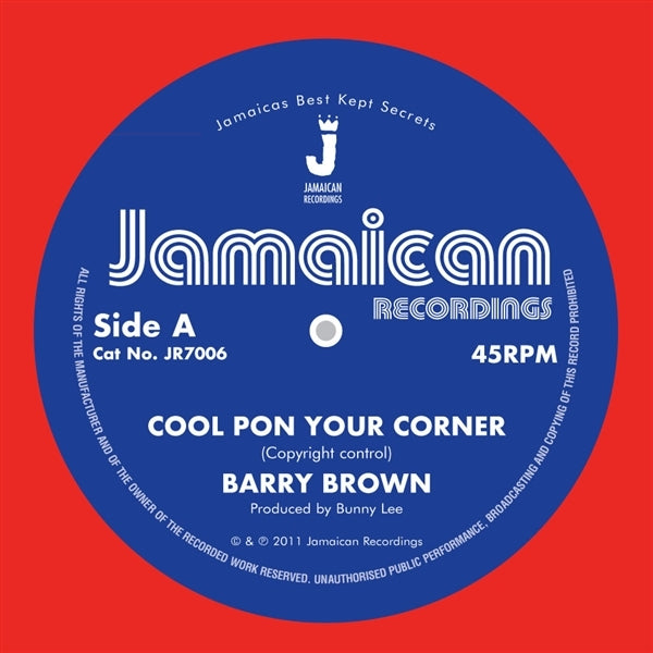 |   | Barry Brown - Cool Pon Your Corner (Single) | Records on Vinyl