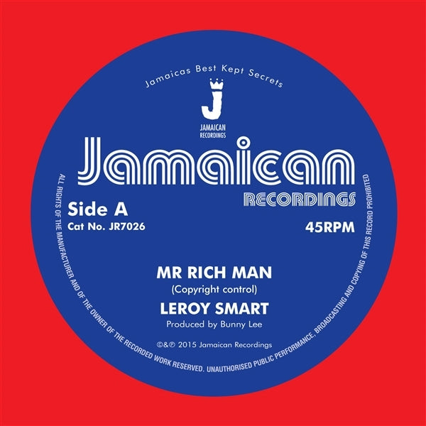 |  7" Single | Leroy Smart - Mr. Rich Man/Version (Single) | Records on Vinyl