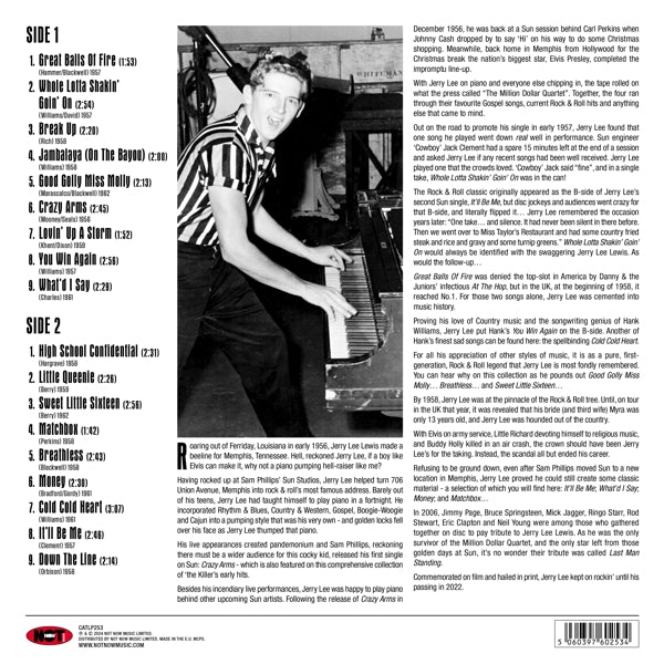 |  Vinyl LP | Jerry Lee Lewis - Greatest Hits (LP) | Records on Vinyl
