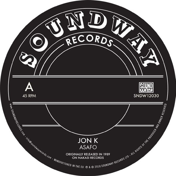 |  12" Single | Jon K - Asafo / Enye Woa (Single) | Records on Vinyl
