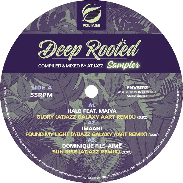 |  12" Single | V/A - Deep Rooted (Compiled & Mixed By Atjazz) Vinyl Sampler (Single) | Records on Vinyl