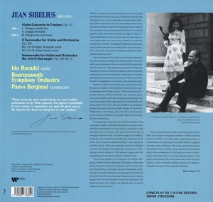 |  Vinyl LP | Haendel - Ida Haendel Plays Sibelius (LP) | Records on Vinyl