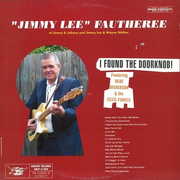 |  Vinyl LP | Jimmy Lee -Feat. Deke Dickerson- Fautheree - I Found the Doorknob (LP) | Records on Vinyl