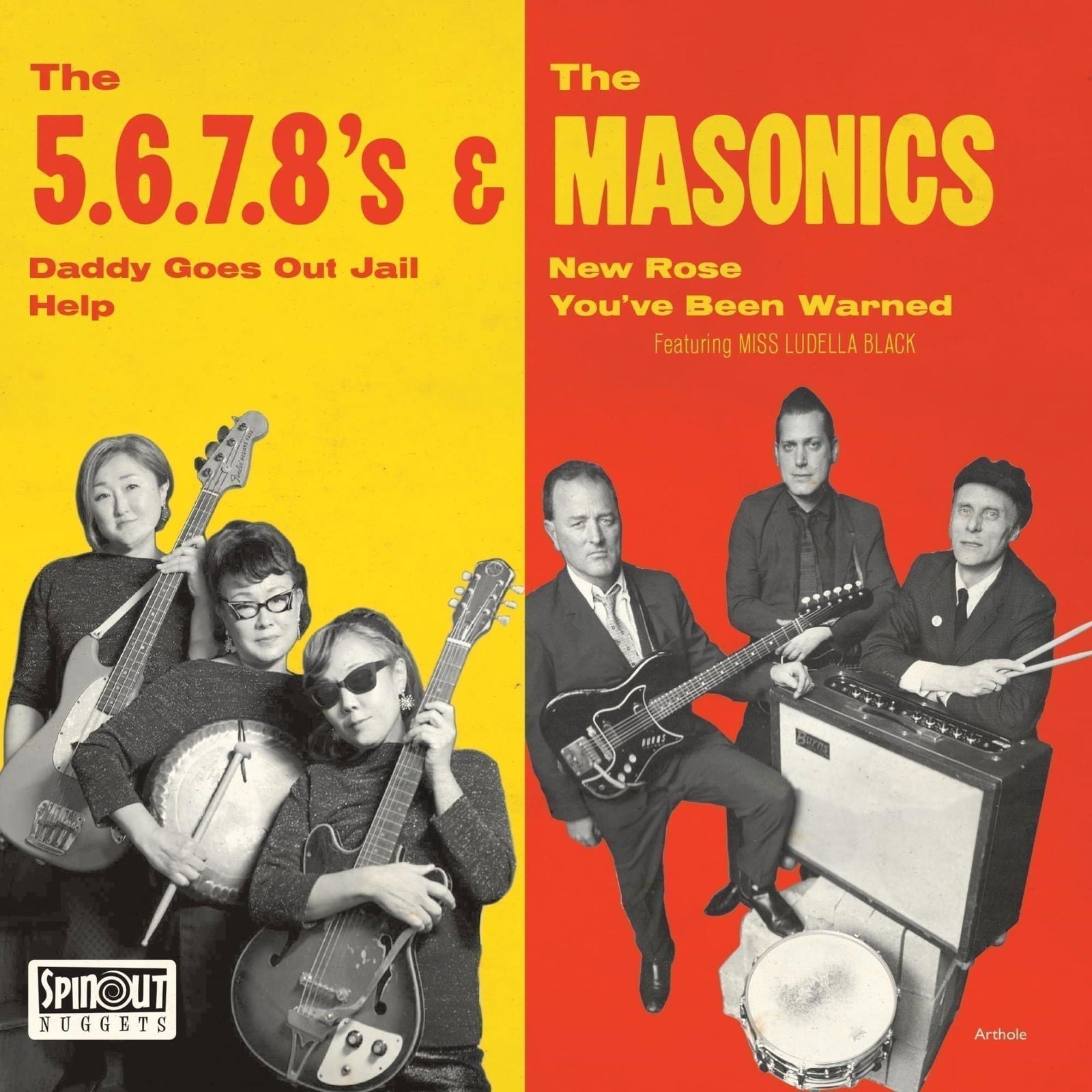 |  7" Single | 5.6.7.8's & Masonics - Japan Tour Ep (Single) | Records on Vinyl