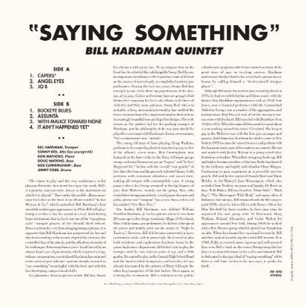 |  Vinyl LP | Bill -Quintet- Hardman - Bill Hardman Quintet (LP) | Records on Vinyl