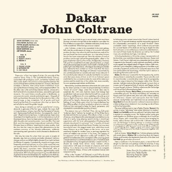 |  Vinyl LP | John Coltrane - Dakar (LP) | Records on Vinyl