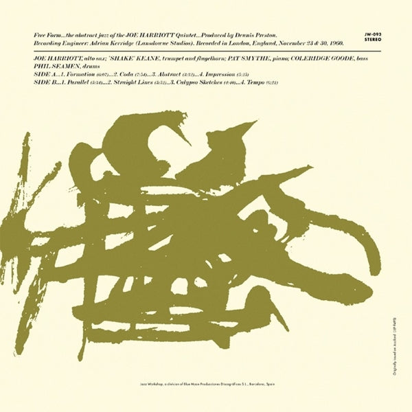 |  Vinyl LP | Joe -Quintet- Harriott - Free Form (LP) | Records on Vinyl