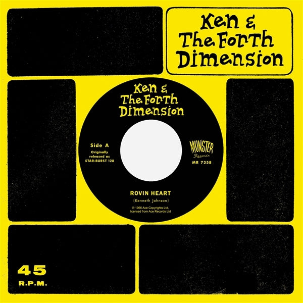 |  7" Single | Ken & the Forth Dimension - Rovin' Heart (Single) | Records on Vinyl