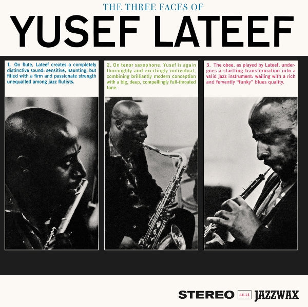 |  Vinyl LP | Yusef Lateef - The Three Faces of Yusef Lateef (LP) | Records on Vinyl