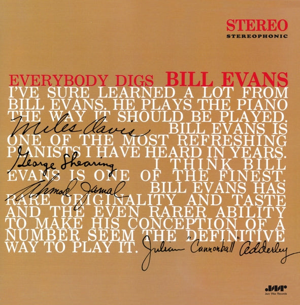 |  Vinyl LP | Bill Evans - Everybody Digs Bill Evans (LP) | Records on Vinyl