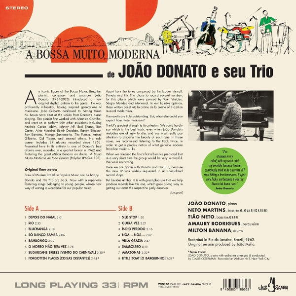 |  Vinyl LP | Joao Donato - A Bossa Muito Moderna (LP) | Records on Vinyl